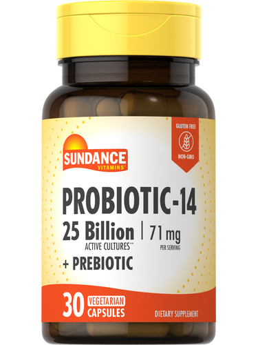 Probiotic-14 with Prebiotics 25 Billion Cultures