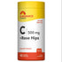 A bottle of Vitamin C 500 mg with Rose Hips, Non-GMO, Gluten Free, containing 90 vegan tablets.