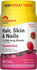 Sundance Hair, Skin & Nails 80 Vegan Gummies with 2,500 mcg Biotin, Raspberry Flavor. Gluten Free, Non-GMO.