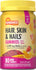 Sundance Vitamins Hair, Skin & Nails Gummies, fruit flavor, 80 vegan gummies with 2,500 mcg biotin, gluten-free, non-GMO.