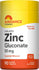 Chelated Zinc Gluconate 50 mg, 90 Vegan Tablets. Gluten-free, Non-GMO dietary supplement.