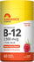 B-12 2,500 mcg and Folic Acid tablets, natural berry flavor, 60 vegan tablets. Gluten-free and non-GMO.