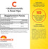 Supplement Facts for C 1000 mg with Bioflavonoids and Rose Hips, 100 Coated Caplets.
