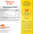 SD C + Zinc bottle: Free of gluten, wheat, yeast, milk, lactose, soy, and artificial sweeteners; Non-GMO.