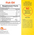 Supplement Facts panel for Lem Fl Fish Oil 1000 mg, 60 softgels, detailing nutritional information.