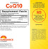 Supplement Facts label for SD Co Q-10 100 mg, 60 softgels.