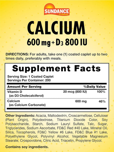 Calcium 600mg with Vitamin D-3