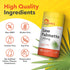 Saw Palmetto bottle with icons indicating Non-GMO, Gluten Free, Lactose Free, Soy Free, No Artificial Additives, Preservative Free.