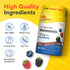 Bottle of Melatonin Gummies: Non-GMO, gluten-free, lactose-free, soy-free, no artificial sweeteners.