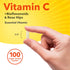 A 3/4 inch long vegan coated caplet held between fingers.