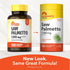 Sundance Vitamins Saw Palmetto 1200 mg, 100 Quick Release Capsules, displaying both old and new packaging designs.