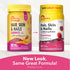 Hair, Skin & Nails 80 Gummies with raspberry flavor. Gluten Free, Non-GMO, 2500 mcg Biotin. New great taste, old fruit flavor.