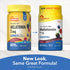 Melatonin 5 mg 60 Gummies shown in both old yellow and new white bottles, labeled Gluten Free, Non-GMO, 100% Drug Free.