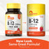 Sundance Vitamins Fast Dissolve B-12 2500 mcg plus Folic Acid, Natural Berry Flavor, 60 Tablets, in old and new packaging.