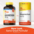 Sundance Vitamins Ultra Magnesium 500 mg 200 Vegan Coated Caplets, highlighting packaging update with vegan labeling.