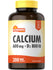 Bottle containing 200 coated caplets of Calcium 600 mg with Vitamin D3 800 IU, designed for bone health support.