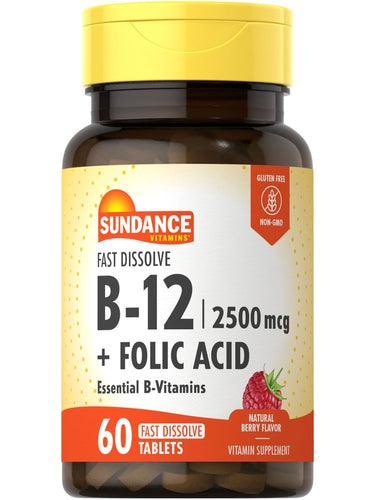 Vitamin B-12 2500mcg with Folic Acid