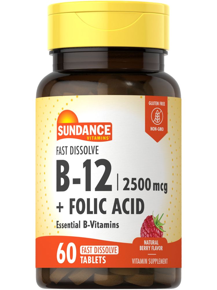 Vitamin B-12 2500mcg with Folic Acid