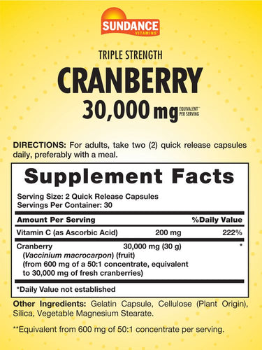 Cranberry 30000mg with Vitamin C