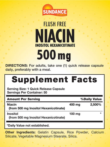 Niacin 500mg | Flush Free