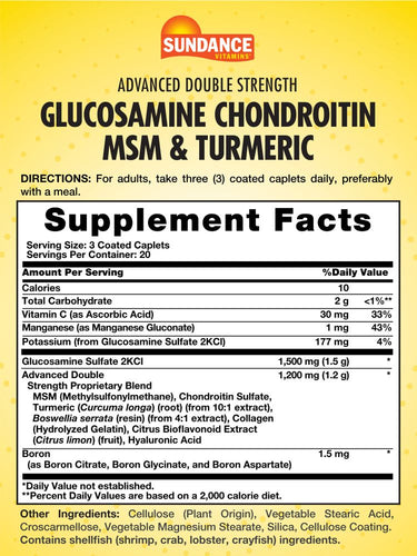Glucosamine Chondroitin MSM and Turmeric