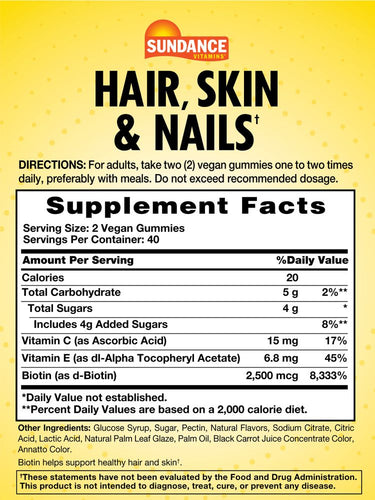 Hair, Skin, and Nails