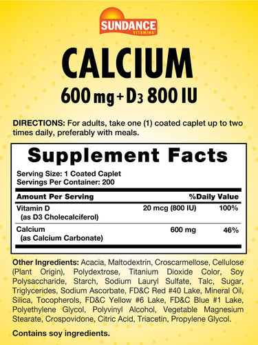 Calcium 600mg with Vitamin D-3