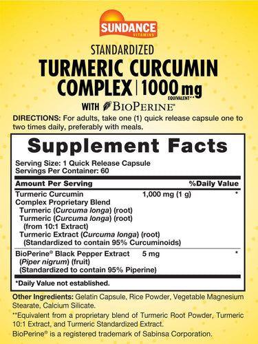 Turmeric Curcumin Complex 1000mg