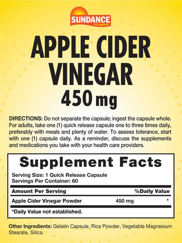 Apple Cider Vinegar 450mg