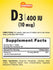 Vitamin D-3 10mcg