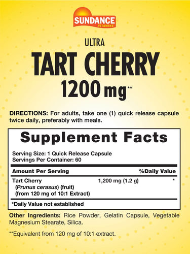 Tart Cherry Capsules 1200mg