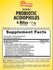 Chewable Probiotic Acidophilus tablets with 6 billion active cultures and 17 mg per serving, shown on a bulk scale.