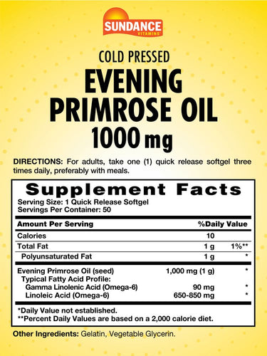 Evening Primrose Oil 1000mg