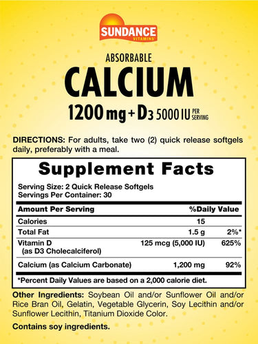 Calcium 1200mg with Vitamin D3